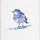 Roodborst in Delfts Blauwe stijl, handgemaakt tattoo ontwerp door Francine