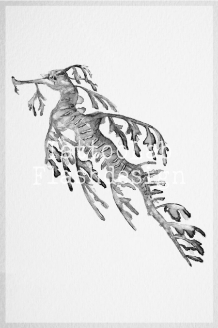 Leafy seadragon tattoo ontwerp door Francine