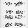 Tattoo ontwerpen van lino stempels